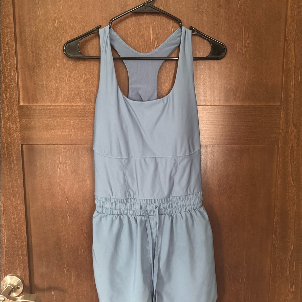 Fabletics Sky Blue Sleeveless Jumpsuit